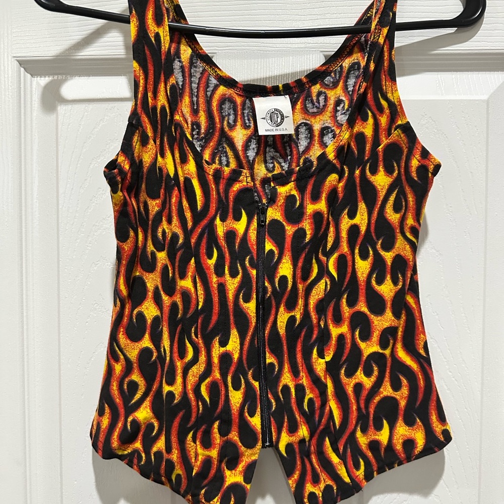 Lip Service Fiery Flame Tank Top
